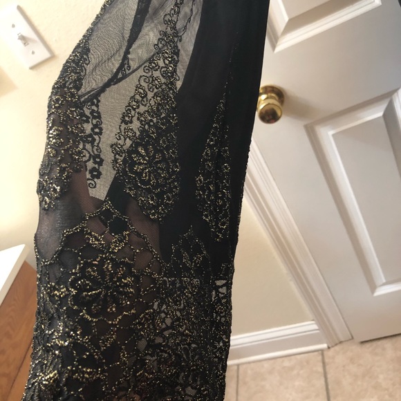 Vtg Embroidered/Mesh Pants - Picture 4 of 4